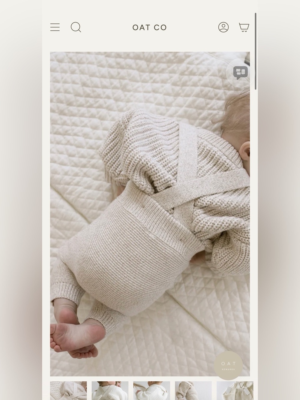 Cozy Knit Overalls for baby
